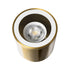 GloboStar® MARETTI 61447 Επιφανειακό Στρόγγυλο Φωτιστικό Σποτ με Ντουί 1 x GU10 VDE Certified AC 220-240V Αδιάβροχο IP65 - Σώμα Αλουμινίου & Υψηλής Αντοχής Tempered Glass - Φ9 x Υ9cm - Χρυσό Πλατίνα - 5 Χρόνια Εγγύηση - ledmania.gr