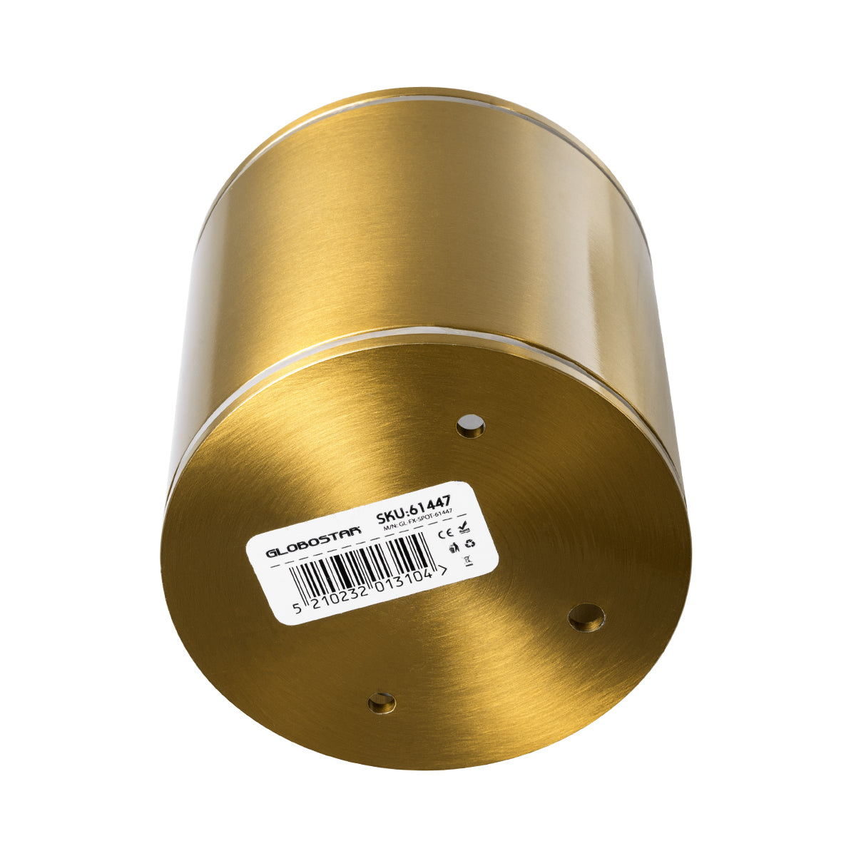 GloboStar® MARETTI 61447 Επιφανειακό Στρόγγυλο Φωτιστικό Σποτ με Ντουί 1 x GU10 VDE Certified AC 220-240V Αδιάβροχο IP65 - Σώμα Αλουμινίου & Υψηλής Αντοχής Tempered Glass - Φ9 x Υ9cm - Χρυσό Πλατίνα - 5 Χρόνια Εγγύηση - ledmania.gr