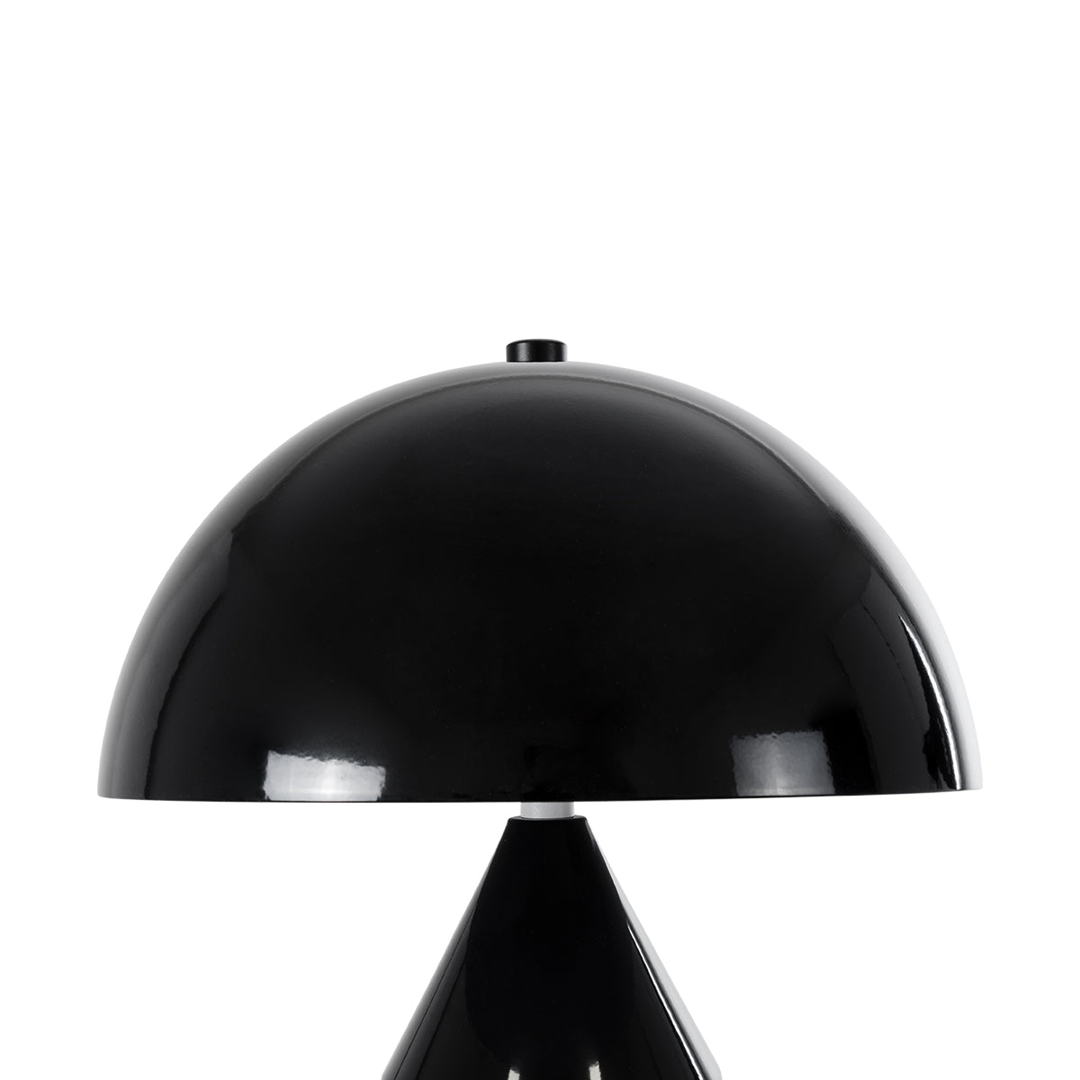 GloboStar® URANUS-S 61449 Μοντέρνο Επιτραπέζιο Φωτιστικό Πορτατίφ Δίφωτο 2 x E27 AC220-240V IP20 - Φ25 x Υ39cm - Μαύρο Μεταλλικό Καμπάνα με Διακόπτη On/Off - 5 Years Warranty - ledmania.gr