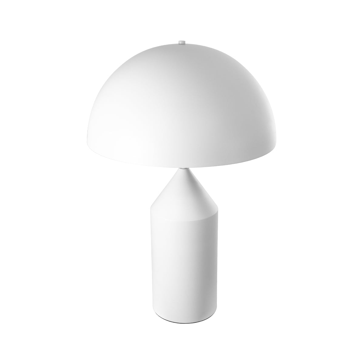 GloboStar® URANUS-L 61458 Μοντέρνο Επιτραπέζιο Φωτιστικό Πορτατίφ Δίφωτο 2 x E27 AC220-240V IP20 - Φ50 x Υ77cm - Λευκό Μεταλλικό Καμπάνα με Διακόπτη On/Off - 5 Years Warranty - ledmania.gr