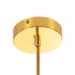 GloboStar® ESTETICO 61492 Μοντέρνο Κρεμαστό Φωτιστικό Οροφής Μονόφωτο 1 x E27 Γαλακτερή Γυάλινη Μπάλα με Μεταλλικό Επιχρυσωμενό Πλατίνα Σώμα Φ20 x Υ38cm - ledmania.gr