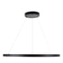 GloboStar® DIAMOND 61520 Κρεμαστό Φωτιστικό Δαχτυλίδι-Κύκλος LED CCT 67W 7504lm 360° AC 220-240V - Εναλλαγή Φωτισμού μέσω Τηλεχειριστηρίου All In One Ψυχρό 6000k+Φυσικό 4500k+Θερμό 2700k Dimmable Φ80cm - Μαύρο - 3 Years Warranty - ledmania.gr