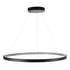 GloboStar® DIAMOND 61520 Κρεμαστό Φωτιστικό Δαχτυλίδι-Κύκλος LED CCT 67W 7504lm 360° AC 220-240V - Εναλλαγή Φωτισμού μέσω Τηλεχειριστηρίου All In One Ψυχρό 6000k+Φυσικό 4500k+Θερμό 2700k Dimmable Φ80cm - Μαύρο - 3 Years Warranty - ledmania.gr