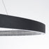 GloboStar® DIAMOND 61520 Κρεμαστό Φωτιστικό Δαχτυλίδι-Κύκλος LED CCT 67W 7504lm 360° AC 220-240V - Εναλλαγή Φωτισμού μέσω Τηλεχειριστηρίου All In One Ψυχρό 6000k+Φυσικό 4500k+Θερμό 2700k Dimmable Φ80cm - Μαύρο - 3 Years Warranty - ledmania.gr
