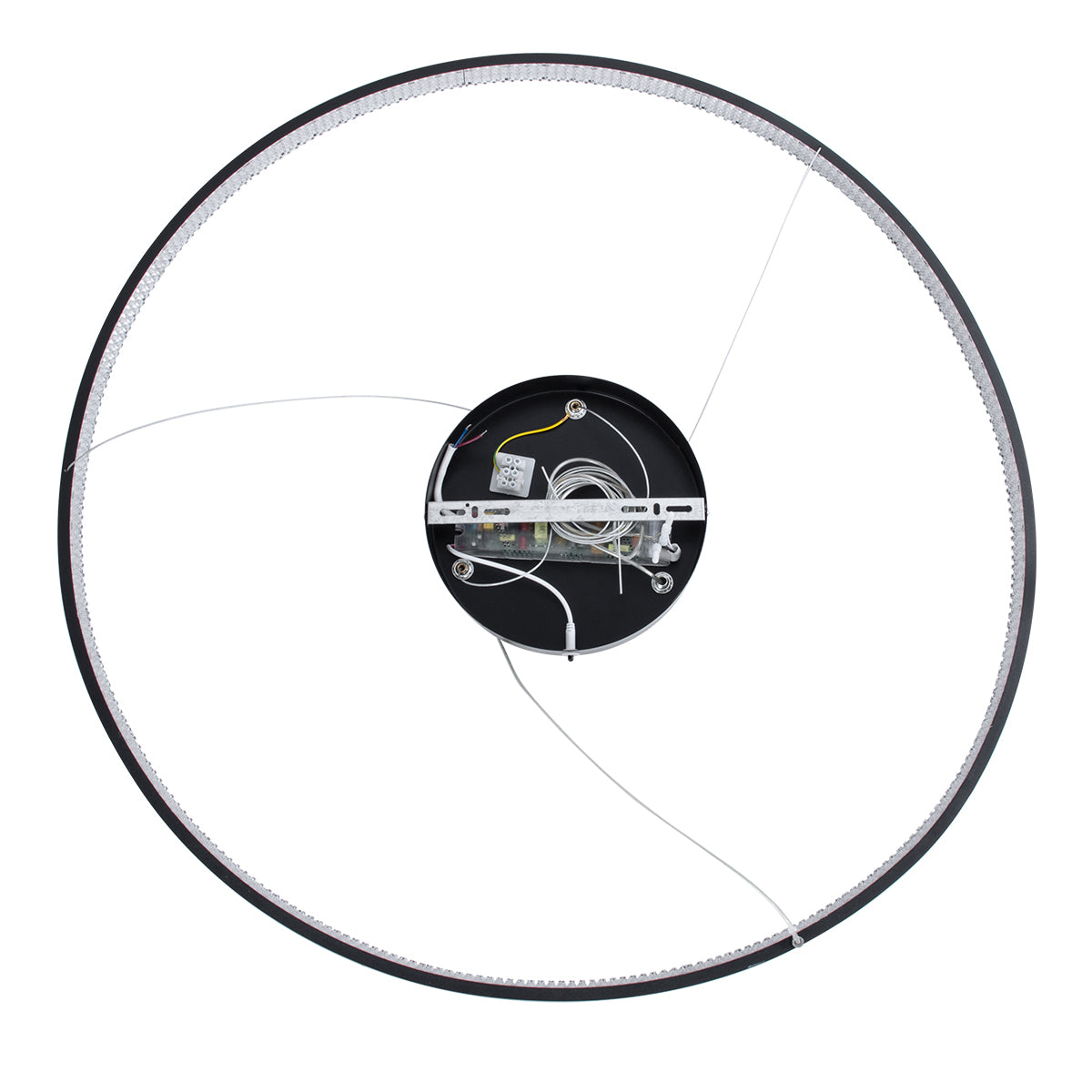 GloboStar® DIAMOND 61520 Κρεμαστό Φωτιστικό Δαχτυλίδι-Κύκλος LED CCT 67W 7504lm 360° AC 220-240V - Εναλλαγή Φωτισμού μέσω Τηλεχειριστηρίου All In One Ψυχρό 6000k+Φυσικό 4500k+Θερμό 2700k Dimmable Φ80cm - Μαύρο - 3 Years Warranty - ledmania.gr