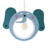 GloboStar® ELEPHANT 61578 Μοντέρνο Παδικό Κρεμαστό Φωτιστικό Οροφής Μονόφωτο 1 x E27 Πράσινο PVC Φιγούρα Ελέφαντας Μ37.7 x Π15.5 x Υ31.5cm - ledmania.gr