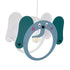 GloboStar® ELEPHANT 61578 Μοντέρνο Παδικό Κρεμαστό Φωτιστικό Οροφής Μονόφωτο 1 x E27 Πράσινο PVC Φιγούρα Ελέφαντας Μ37.7 x Π15.5 x Υ31.5cm - ledmania.gr