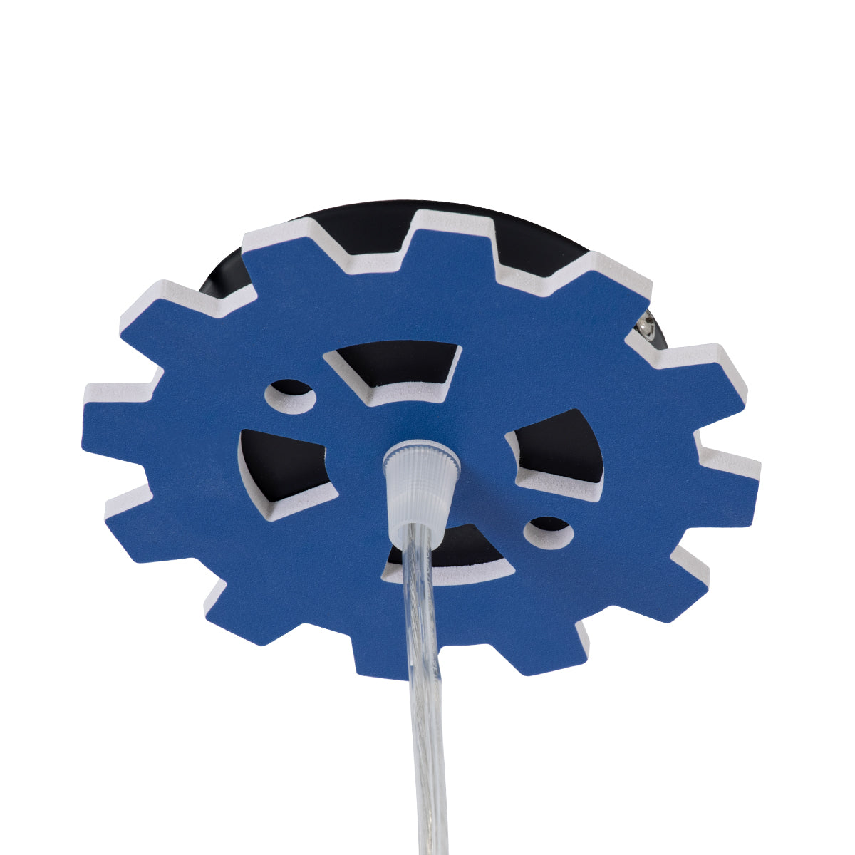 GloboStar® TRACTOR 61580 Μοντέρνο Παδικό Κρεμαστό Φωτιστικό Οροφής Μονόφωτο 1 x E27 Μπλε PVC Φιγούρα Τρακτέρ-Φαγάνα Μ40 x Π15.5 x Υ26.5cm - ledmania.gr