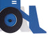 GloboStar® TRACTOR 61580 Μοντέρνο Παδικό Κρεμαστό Φωτιστικό Οροφής Μονόφωτο 1 x E27 Μπλε PVC Φιγούρα Τρακτέρ-Φαγάνα Μ40 x Π15.5 x Υ26.5cm