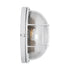 GloboStar® BOATLIGHT 61588 Vintage Industrial Φωτιστικό Τοίχου - Απλίκα - Καραβοχελώνα Εξωτερικού Χώρου Δίφωτο 2 x E27 AC220-240V Αδιάβροχο IP65 - Σώμα Αλουμινίου & Tempered Glass - Φ24 x Υ11cm - Λευκό - Στρόγγυλο - 5 Years Warranty - ledmania.gr