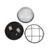 GloboStar® BOATLIGHT 61589 Vintage Industrial Φωτιστικό Τοίχου - Απλίκα - Καραβοχελώνα Εξωτερικού Χώρου Δίφωτο 2 x E27 AC220-240V Αδιάβροχο IP65 - Σώμα Αλουμινίου & Tempered Glass - Φ24 x Υ11cm - Μαύρο - Στρόγγυλο - 5 Years Warranty - ledmania.gr
