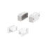 SET OF SILICON & PLASTIC END CAPS FOR P146, 2 WITHOUT HOLE & 2 WITH HOLE - ledmania.gr