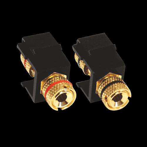 ^ MODYS ΑΝΤΑΠΤΟΡΑΣ 2xΗΧΕΙΩΝ LS 4MM ΜΑΥΡΟΣ - ledmania.gr