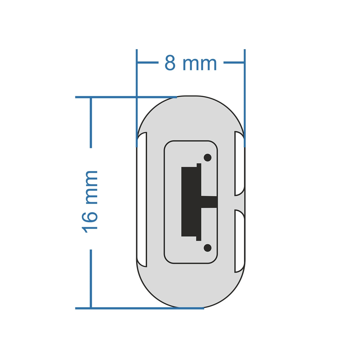 GloboStar® 70480 DOUBLE-SIDED 120°+120° Degree Neon Flex Epistar LED SMD 2835 1m 12W/m 120LED/m 1320lm/m 120°+120° DC 24V Αδιάβροχη IP68 Ψυχρό Λευκό 6000K Dimmable