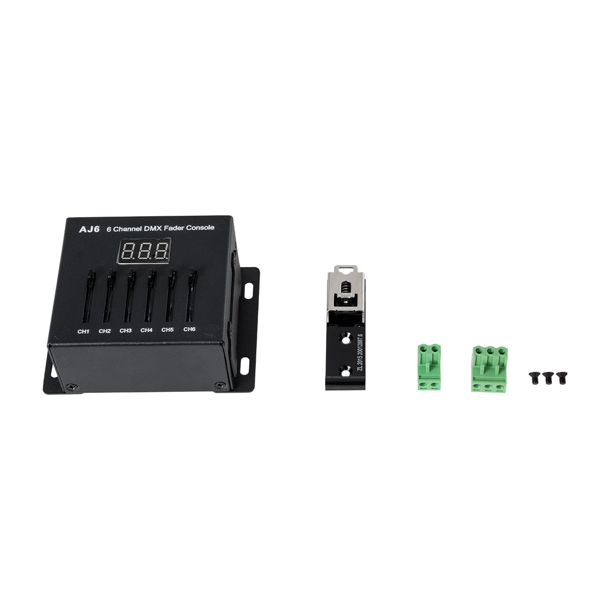 GloboStar® 70675 AJ6 SKYDANCE DC DMX Fader Console 6 Καναλιών DC 5-12V ή 3 x AAA Μπαταρίες 5 x 6A - IP20 Μ10 x Π7 x Υ4cm - 5 Years Warranty