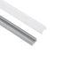 GloboStar® GLASSBOARD-PROFILE 70808-3M Προφίλ Αλουμινίου - Βάση & Ψύκτρα Ταινίας LED με Λευκό Γαλακτερό Κάλυμμα - Χρήση για Μοριακό Φωτισμό Γυαλιού Πάχους 8mm - Πατητό Κάλυμμα - Ασημί - 3 Μέτρα - Πακέτο 5 Τεμαχίων - Μ300 x Π1.1 x Υ1.7cm - ledmania.gr