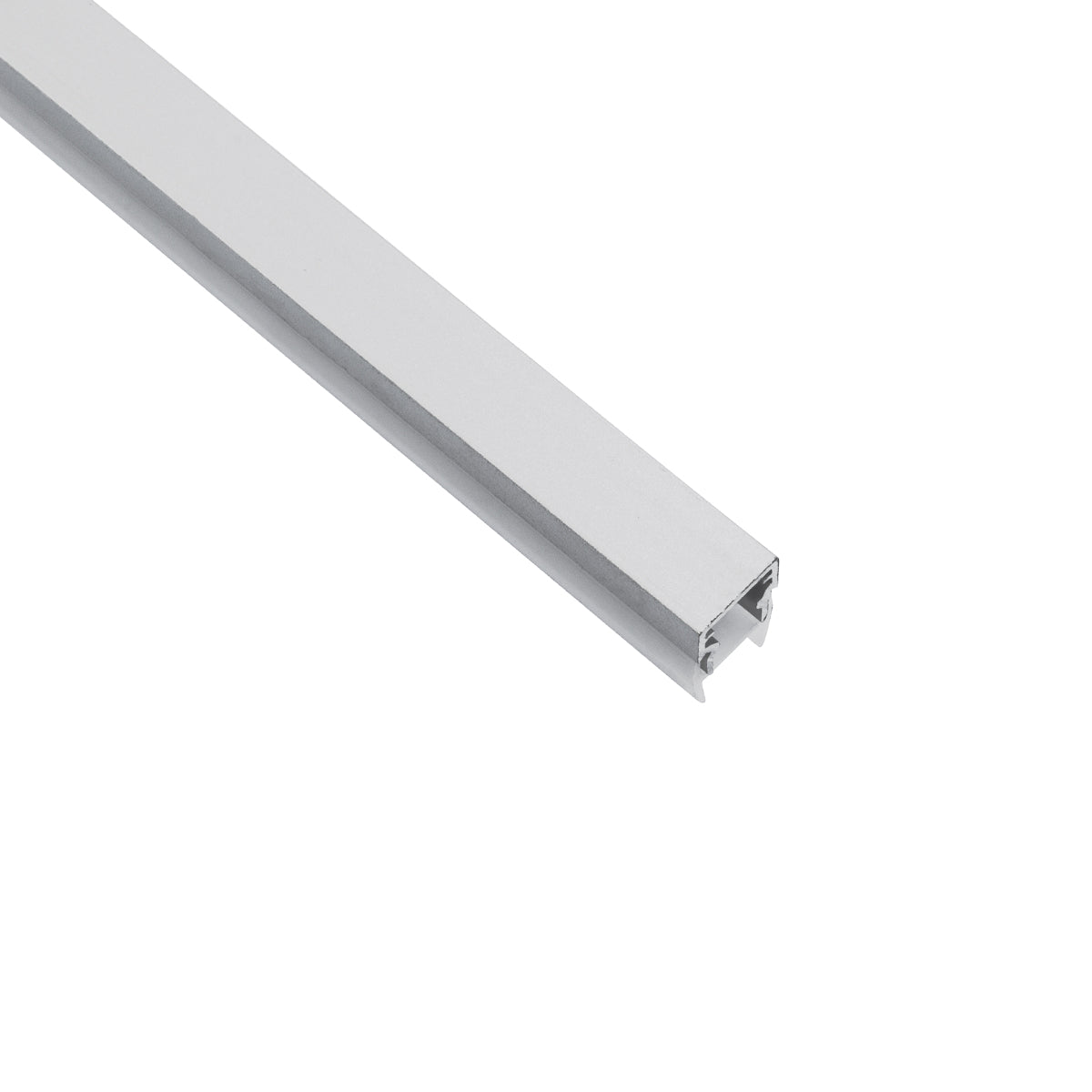 GloboStar® GLASSBOARD-PROFILE 70808-3M Προφίλ Αλουμινίου - Βάση & Ψύκτρα Ταινίας LED με Λευκό Γαλακτερό Κάλυμμα - Χρήση για Μοριακό Φωτισμό Γυαλιού Πάχους 8mm - Πατητό Κάλυμμα - Ασημί - 3 Μέτρα - Πακέτο 5 Τεμαχίων - Μ300 x Π1.1 x Υ1.7cm - ledmania.gr
