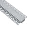 GloboStar® PLASTERBOARD-PROFILE 70820-1M Προφίλ Αλουμινίου - Βάση & Ψύκτρα Ταινίας LED με Μαύρο Φιμέ Κάλυμμα - Χωνευτή Χρήση σε Γυψοσανίδα - Trimless - Πατητό Κάλυμμα - Ασημί - 1 Μέτρο - Μ100 x Π6.7 x Υ1.4cm - ledmania.gr