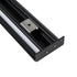GloboStar® SURFACE-PROFILE 70845-3M Προφίλ Αλουμινίου - Βάση & Ψύκτρα Ταινίας LED με Λευκό Γαλακτερό Κάλυμμα - Επιφανειακή Χρήση Δημιουργίας Κρυφού Φωτισμού Πάνω/Κάτω - Πατητό Κάλυμμα - Μαύρο - 3 Μέτρα - Μ300 x Π5 x Υ1.7cm - ledmania.gr