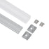 GloboStar® SURFACEPENDANT-PROFILE 70847-1M Προφίλ Αλουμινίου - Βάση & Ψύκτρα Ταινίας LED με Λευκό Γαλακτερό Κάλυμμα - Επιφανειακή & Κρεμαστή Χρήση - Πατητό Κάλυμμα - Ασημί - 1 Μέτρο - Μ100 x Π2.6 x Υ2.3cm - ledmania.gr