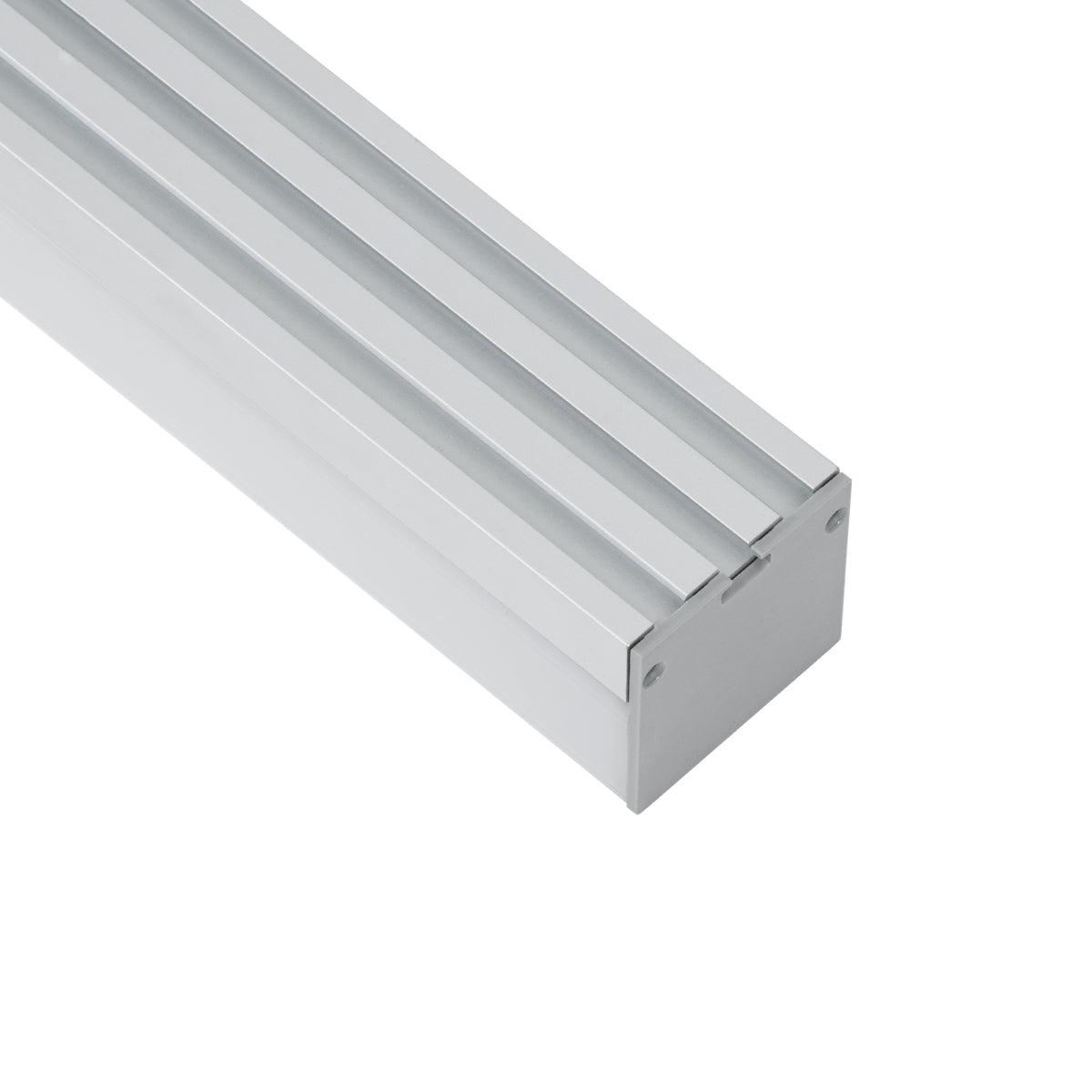 GloboStar® 70864-3M Επιφανειακό Προφίλ Αλουμινίου Ανοδιωμένο με Λευκό Οπάλ Κάλυμμα για έως 3 Σειρές Ταινίας LED Πατητό - Press On 3 Μέτρα - ledmania.gr