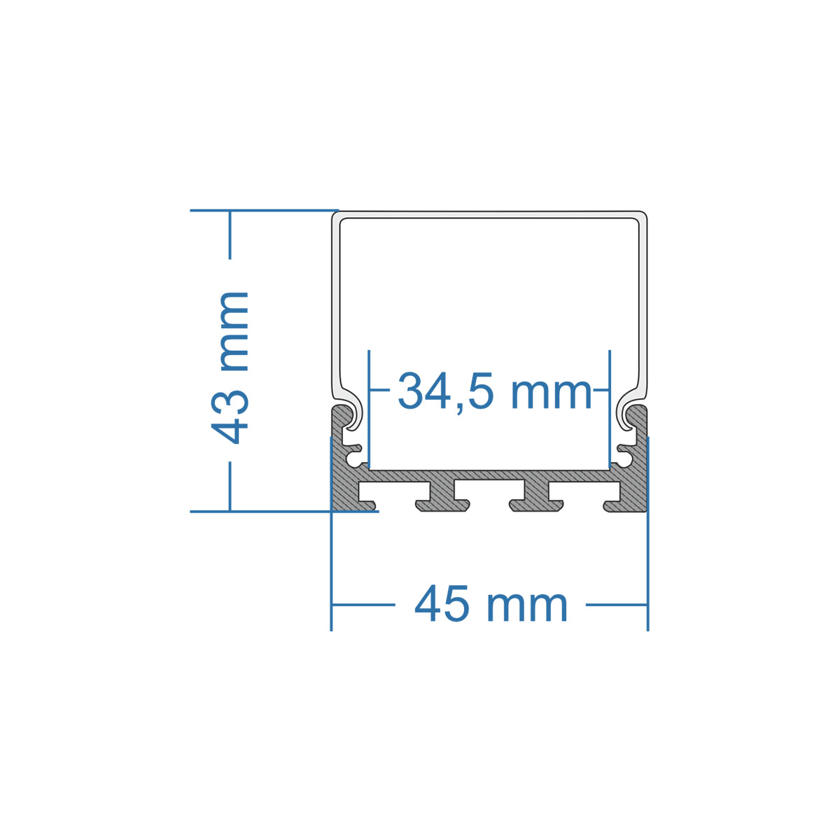 GloboStar® SURFACEPENDANT-PROFILE 70866-1M Προφίλ Αλουμινίου - Βάση & Ψύκτρα Ταινίας LED με Λευκό Γαλακτερό Κάλυμμα - Επιφανειακή & Κρεμαστή Χρήση - Πατητό Κάλυμμα - Μαύρο - 1 Μέτρο - Μ100 x Π4.5 x Υ4.2cm - ledmania.gr