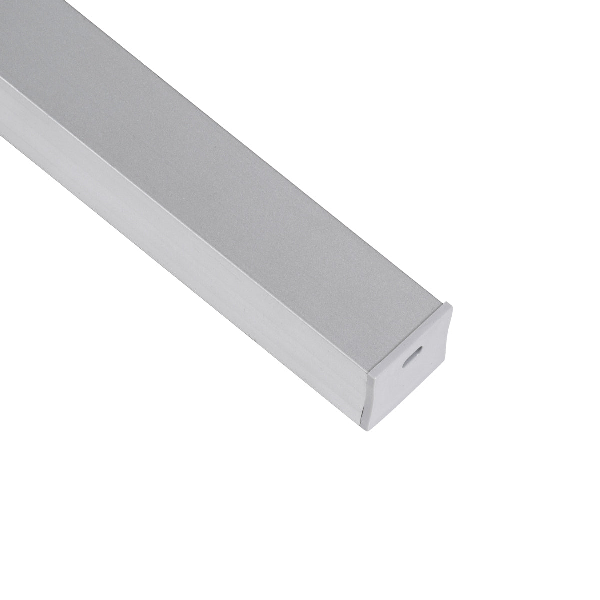GloboStar® 70867-1M Επιφανειακό Προφίλ Αλουμινίου Ανοδιωμένο με Λευκό Οπάλ Κάλυμμα για έως 2 Σειρές Ταινίας LED Πατητό - Press On 1 Μέτρο - ledmania.gr