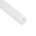 GloboStar® 70868-1M Επιφανειακό Προφίλ Αλουμινίου Λευκό με Λευκό Οπάλ Κάλυμμα για έως 2 Σειρές Ταινίας LED Πατητό - Press On 1 Μέτρο - ledmania.gr