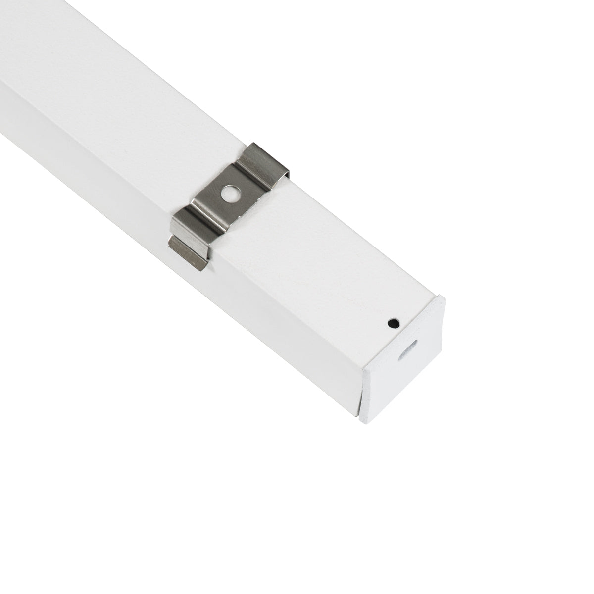GloboStar® 70868-1M Επιφανειακό Προφίλ Αλουμινίου Λευκό με Λευκό Οπάλ Κάλυμμα για έως 2 Σειρές Ταινίας LED Πατητό - Press On 1 Μέτρο - ledmania.gr