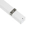 GloboStar® 70868-1M Επιφανειακό Προφίλ Αλουμινίου Λευκό με Λευκό Οπάλ Κάλυμμα για έως 2 Σειρές Ταινίας LED Πατητό - Press On 1 Μέτρο