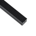 GloboStar® 70869-1M Επιφανειακό Προφίλ Αλουμινίου Μαύρο με Λευκό Οπάλ Κάλυμμα για έως 2 Σειρές Ταινίας LED Πατητό - Press On 1 Μέτρο - ledmania.gr