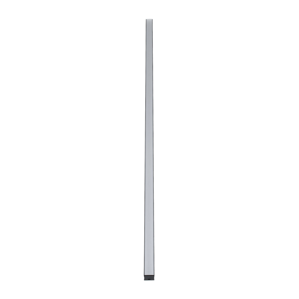 GloboStar® 70869-1M Επιφανειακό Προφίλ Αλουμινίου Μαύρο με Λευκό Οπάλ Κάλυμμα για έως 2 Σειρές Ταινίας LED Πατητό - Press On 1 Μέτρο - ledmania.gr