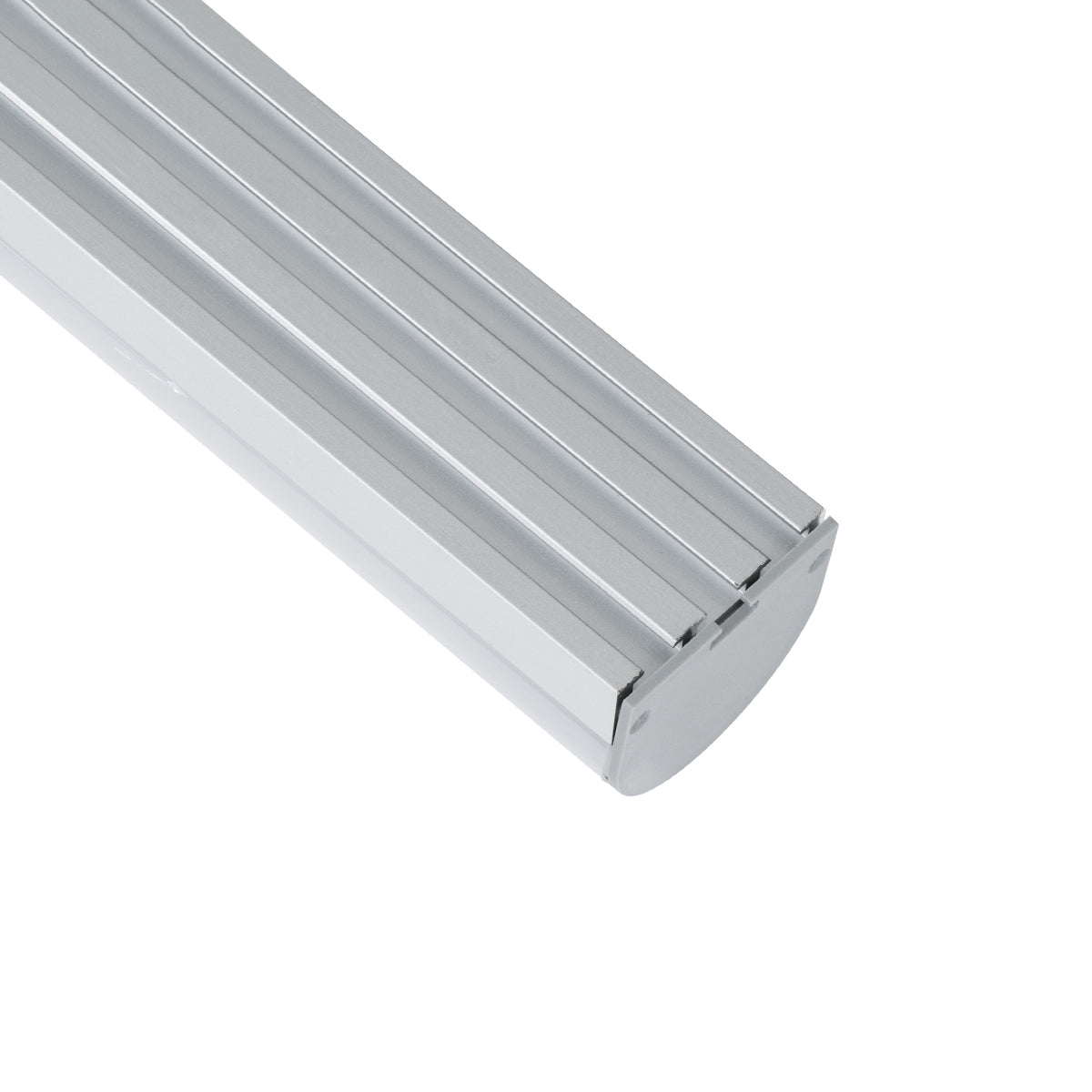 GloboStar® SURFACEPENDANT-PROFILE 70870-1M Προφίλ Αλουμινίου - Βάση & Ψύκτρα Ταινίας LED με Λευκό Γαλακτερό Κάλυμμα - Επιφανειακή & Κρεμαστή Χρήση - Πατητό Κάλυμμα - Ασημί - 1 Μέτρα - Μ100 x Π4.5 x Υ4.2cm - ledmania.gr