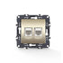 PRIME ΠΡΙΖΑ ΤΗΛΕΦΩΝΟΥ 1xRJ11 CAT3 IP20 & ΠΡΙΖΑ ΔΙΚΤΥΟΥ 1xRJ45 CAT6 UTP IP20 MAT ΣΑΜΠΑΝΙΖΕ - ledmania.gr