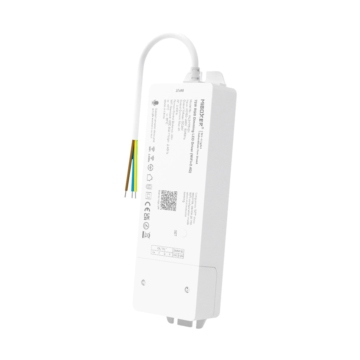 GloboStar® 71439 WL3-P75V24 Mi-Light Ασύρματο RF 2.4Ghz Smart Controller LED Driver Wireless WiFi 3 Καναλιών για RGB Προϊόντα LED 75W 3A - AC 100-240V σε DC 24V - IP20 Μ19 x Π5.5 x Υ3.2cm - 5 Years Warranty - ledmania.gr