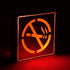 75652 Φωτιστικό Τοίχου Ένδειξης NO SMOKING LED 1W AC 220-240V IP20 - Σώμα Αλουμινίου - Μ11 x Π11 x Υ3cm - Κόκκινο