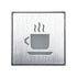 75661 Φωτιστικό Τοίχου Ένδειξης HOT COFFEE LED 1W AC 220-240V IP20 - Σώμα Αλουμινίου - Μ11 x Π11 x Υ3cm - Πορτοκαλί