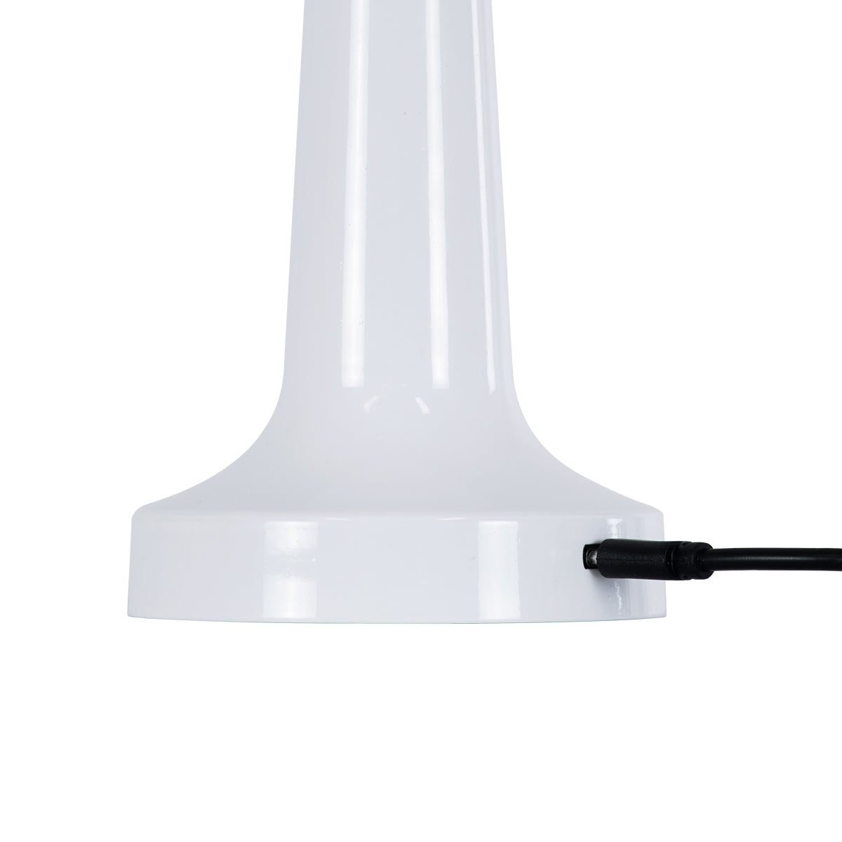 GloboStar® NANNA 76471 Μοντέρνο Επιτραπέζιο Φωτιστικό Πορτατίφ LED 1.5W 105lm 120° DC 5V Επαναφορτιζόμενο με Μπαταρία Li-ion 1800mAh - Διακόπτη Αφής με 3 Εναλλαγές Φωτισμού CCT Θερμό - Φυσικό - Ψυχρό 1500K - 4500K - 6000K Dimmable - D9 x 21cm - Λευκό - ledmania.gr
