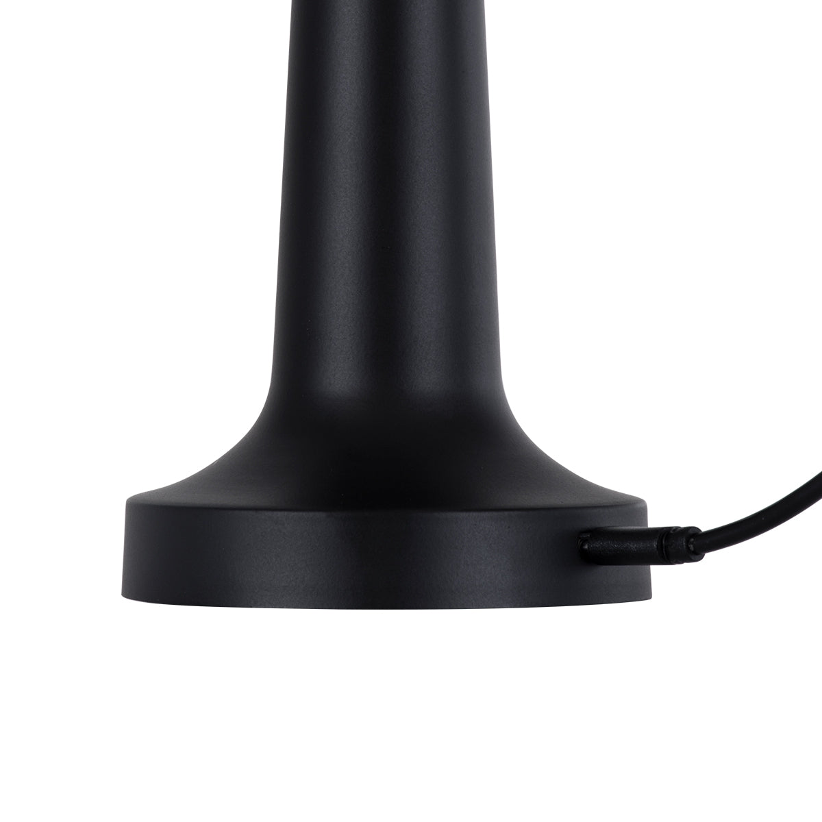 GloboStar® NANNA 76472 Μοντέρνο Επιτραπέζιο Φωτιστικό Πορτατίφ LED 1.5W 105lm 120° DC 5V Επαναφορτιζόμενο με Μπαταρία Li-ion 1800mAh - Διακόπτη Αφής με 3 Εναλλαγές Φωτισμού CCT Θερμό - Φυσικό - Ψυχρό 1500K - 4500K - 6000K Dimmable - D9 x 21cm - Μαύρο - ledmania.gr