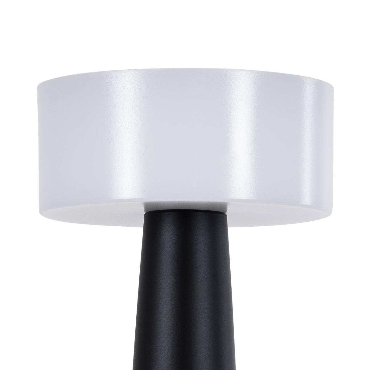 GloboStar® NANNA 76472 Μοντέρνο Επιτραπέζιο Φωτιστικό Πορτατίφ LED 1.5W 105lm 120° DC 5V Επαναφορτιζόμενο με Μπαταρία Li-ion 1800mAh - Διακόπτη Αφής με 3 Εναλλαγές Φωτισμού CCT Θερμό - Φυσικό - Ψυχρό 1500K - 4500K - 6000K Dimmable - D9 x 21cm - Μαύρο - ledmania.gr