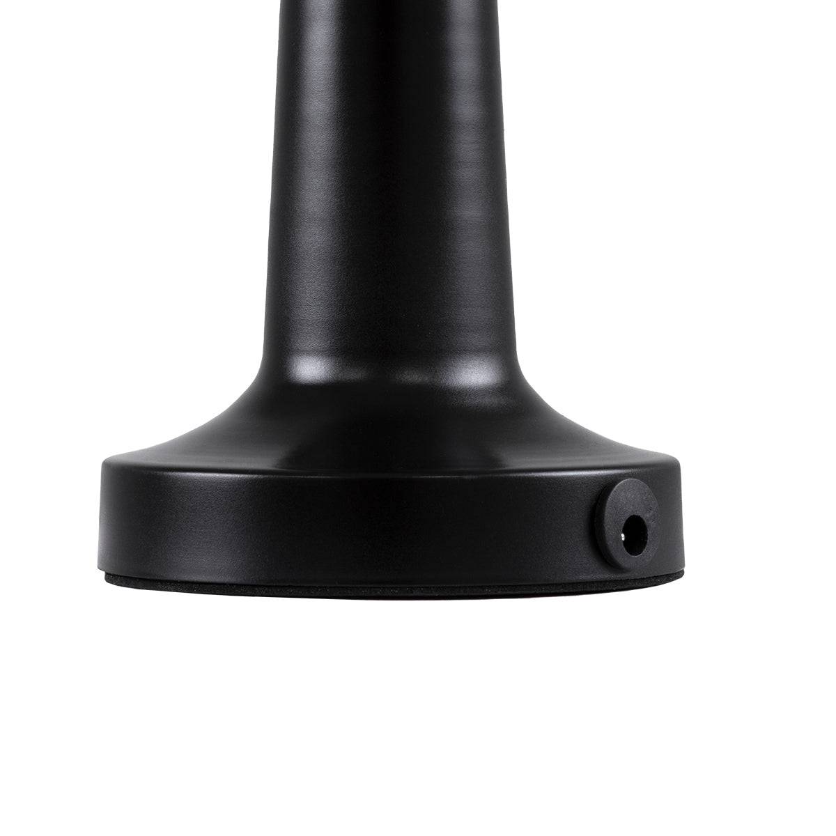 GloboStar® BELLA 76503 Μοντέρνο Επιτραπέζιο Φωτιστικό Πορτατίφ LED 1.5W 105lm 120° DC 5V Επαναφορτιζόμενο με Μπαταρία Li-ion 1800mAh - Διακόπτη Αφής με 3 Εντάσεις Φωτισμού Θερμό Λευκό 2700K Dimmable - Φ9 x 21cm - Μαύρο - ledmania.gr