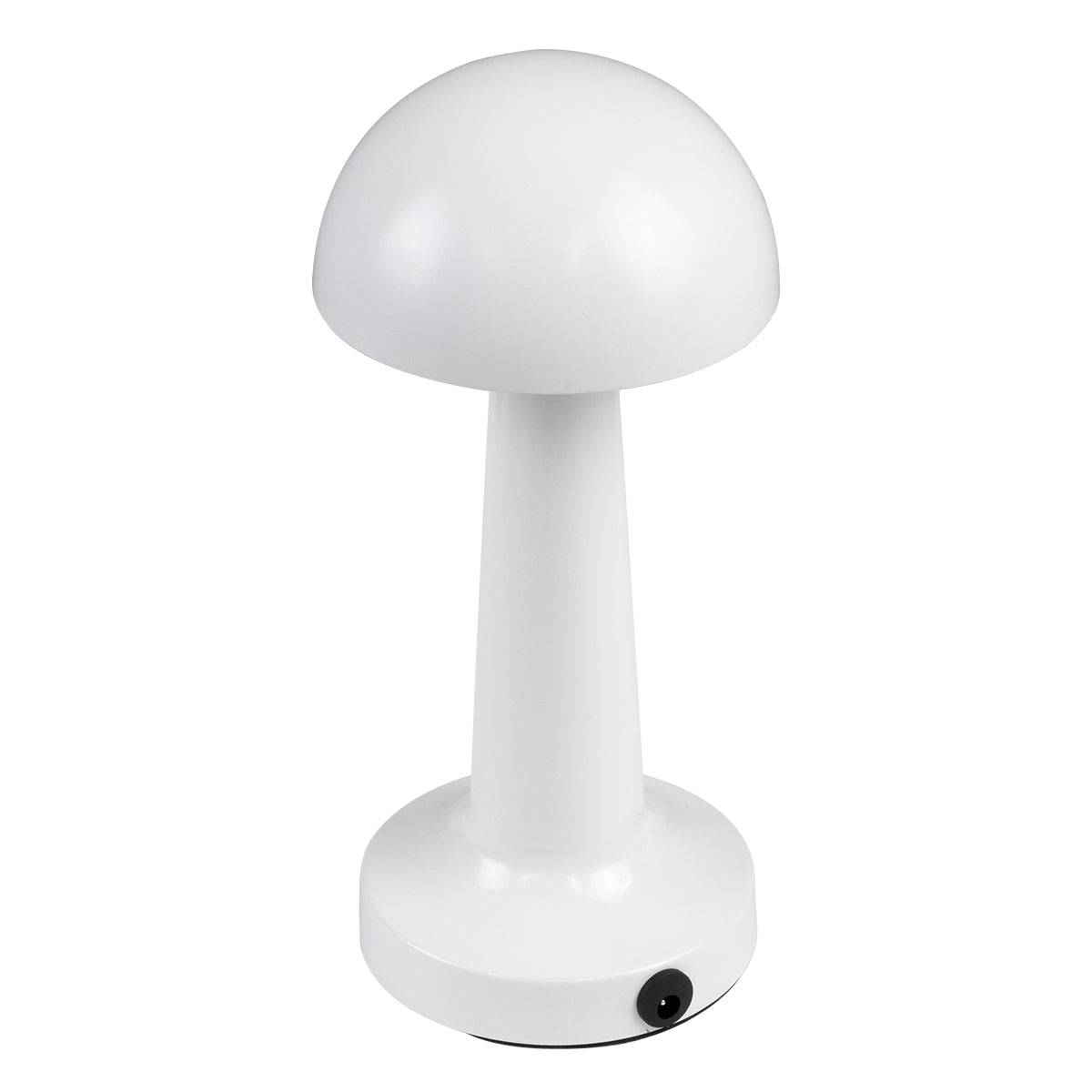 GloboStar® COCO 76508 Μοντέρνο Επιτραπέζιο Φωτιστικό Πορτατίφ LED 1.5W 105lm 120° DC 5V Επαναφορτιζόμενο με Μπαταρία 1800mAh - Διακόπτη Αφής με 3 Εντάσεις Φωτισμού Θερμό Λευκό 2700K Dimmable - Φ10 x 22cm - Λευκό - ledmania.gr