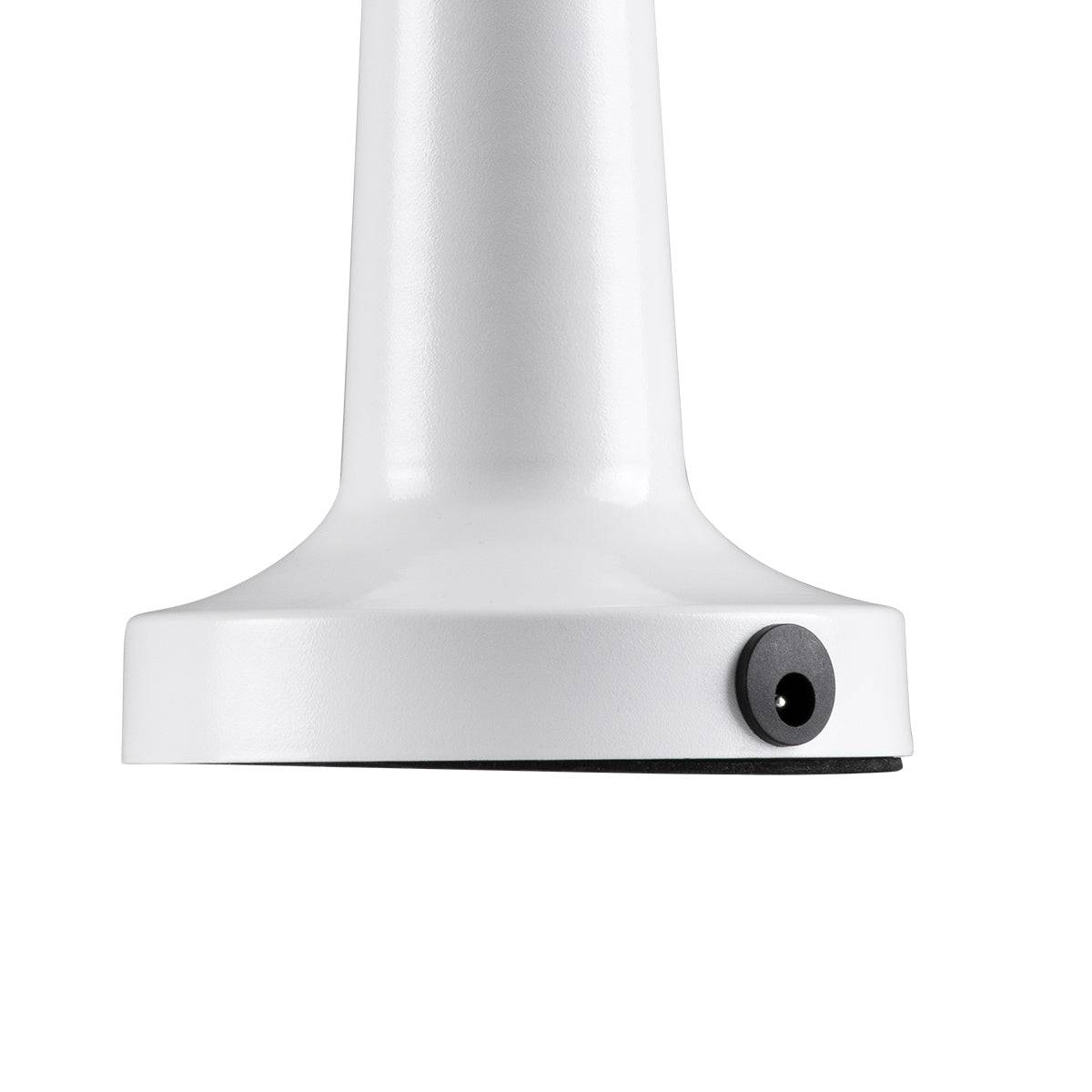 GloboStar® COCO 76508 Μοντέρνο Επιτραπέζιο Φωτιστικό Πορτατίφ LED 1.5W 105lm 120° DC 5V Επαναφορτιζόμενο με Μπαταρία 1800mAh - Διακόπτη Αφής με 3 Εντάσεις Φωτισμού Θερμό Λευκό 2700K Dimmable - Φ10 x 22cm - Λευκό - ledmania.gr