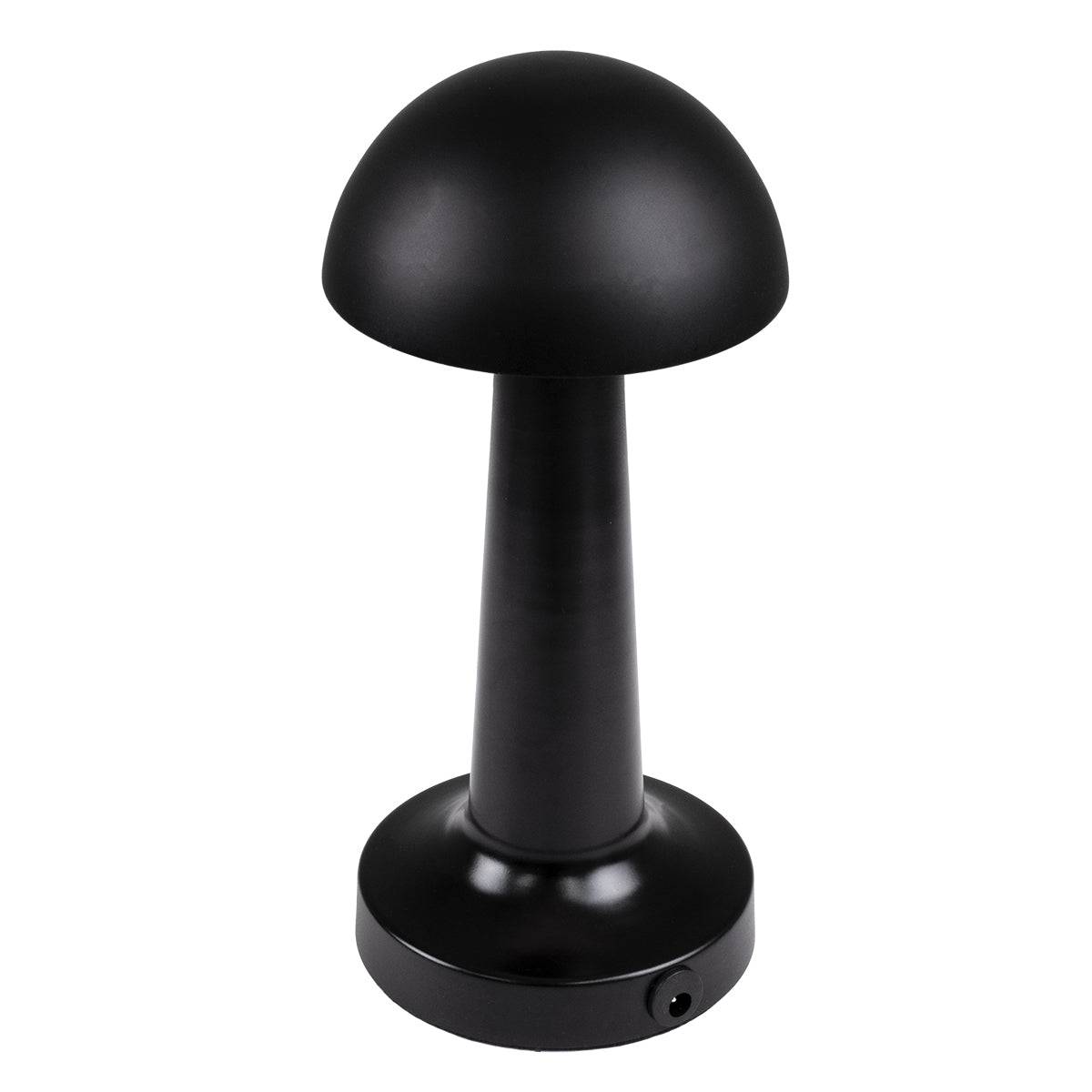 GloboStar® COCO 76509 Μοντέρνο Επιτραπέζιο Φωτιστικό Πορτατίφ LED 1.5W 105lm 120° DC 5V Επαναφορτιζόμενο με Μπαταρία Li-ion 1800mAh - Διακόπτη Αφής με 3 Εντάσεις Φωτισμού Θερμό Λευκό 2700K Dimmable - Φ10 x 22cm - Μαύρο - ledmania.gr