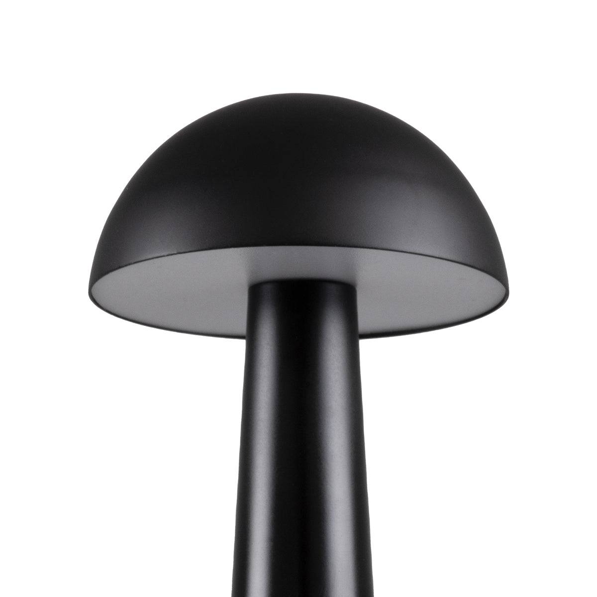 GloboStar® COCO 76509 Μοντέρνο Επιτραπέζιο Φωτιστικό Πορτατίφ LED 1.5W 105lm 120° DC 5V Επαναφορτιζόμενο με Μπαταρία Li-ion 1800mAh - Διακόπτη Αφής με 3 Εντάσεις Φωτισμού Θερμό Λευκό 2700K Dimmable - Φ10 x 22cm - Μαύρο - ledmania.gr