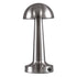 GloboStar® COCO 76510 Μοντέρνο Επιτραπέζιο Φωτιστικό Πορτατίφ LED 1.5W 105lm 120° DC 5V Επαναφορτιζόμενο με Μπαταρία Li-ion 1800mAh - Διακόπτη Αφής με 3 Εντάσεις Φωτισμού Θερμό Λευκό 2700K Dimmable - Φ10 x 22cm - Ασημί - ledmania.gr
