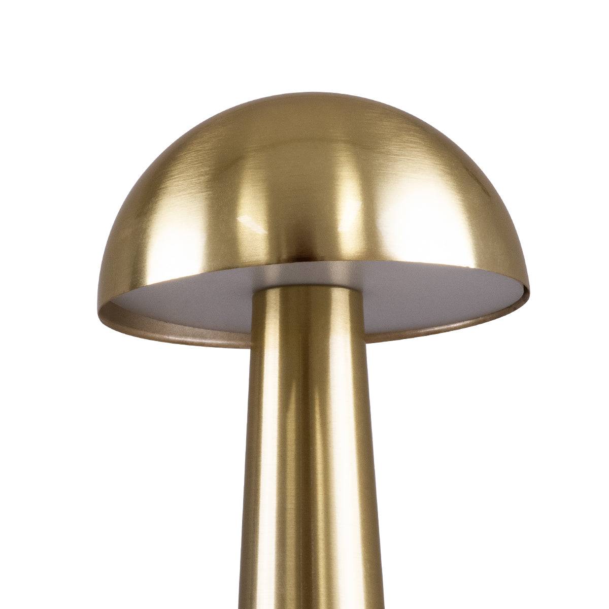GloboStar® COCO 76512 Μοντέρνο Επιτραπέζιο Φωτιστικό Πορτατίφ LED 1.5W 105lm 120° DC 5V Επαναφορτιζόμενο με Μπαταρία Li-ion 1800mAh - Διακόπτη Αφής με 3 Εντάσεις Φωτισμού Θερμό Λευκό 2700K Dimmable - Φ10 x 22cm - Χρυσό - ledmania.gr