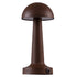 GloboStar® COCO 76513 Μοντέρνο Επιτραπέζιο Φωτιστικό Πορτατίφ LED 1.5W 105lm 120° DC 5V Επαναφορτιζόμενο με Μπαταρία Li-ion 1800mAh - Διακόπτη Αφής με 3 Εντάσεις Φωτισμού Θερμό Λευκό 2700K Dimmable - Φ10 x 22cm - Σκούρο Καφέ - ledmania.gr