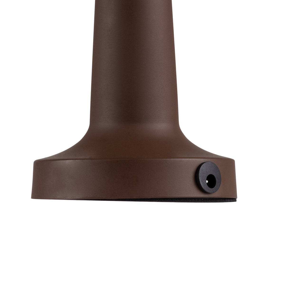 GloboStar® COCO 76513 Μοντέρνο Επιτραπέζιο Φωτιστικό Πορτατίφ LED 1.5W 105lm 120° DC 5V Επαναφορτιζόμενο με Μπαταρία Li-ion 1800mAh - Διακόπτη Αφής με 3 Εντάσεις Φωτισμού Θερμό Λευκό 2700K Dimmable - Φ10 x 22cm - Σκούρο Καφέ - ledmania.gr