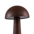 GloboStar® COCO 76513 Μοντέρνο Επιτραπέζιο Φωτιστικό Πορτατίφ LED 1.5W 105lm 120° DC 5V Επαναφορτιζόμενο με Μπαταρία Li-ion 1800mAh - Διακόπτη Αφής με 3 Εντάσεις Φωτισμού Θερμό Λευκό 2700K Dimmable - Φ10 x 22cm - Σκούρο Καφέ - ledmania.gr